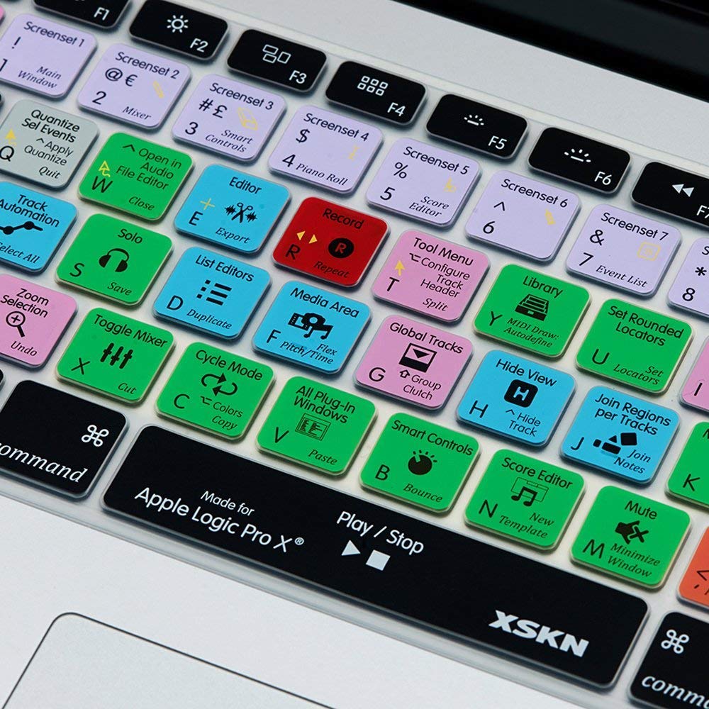 KB Covers Logic Pro X QWERT ー 18343 8518 KB Covers Logic Pro X Keyboard Cover for Apple Magic